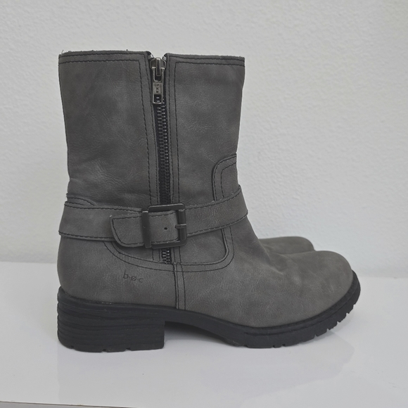 b.o.c. Shoes - B.O.C. Levanzo Gray Ankle Zip Bootie Boots Women's 8.5